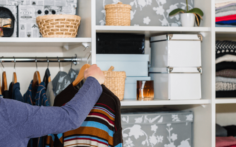 organizing closet