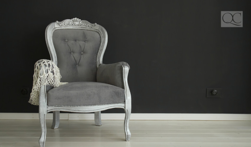 vintage chair for sustainable interior decorating and home staging design