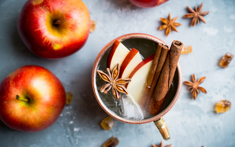 moscow mule drink for a christmas party home decor