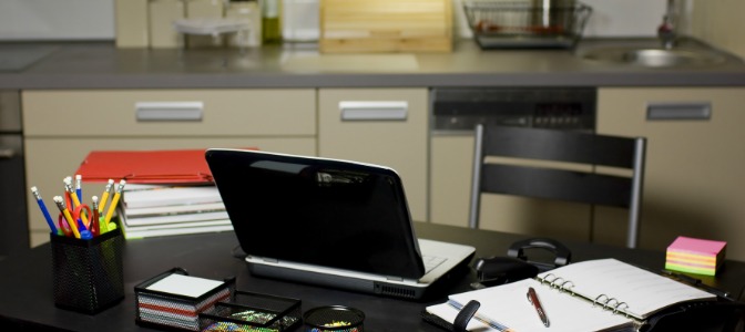 Your new client asks you to help organize their kitchen. They tell you the counter often doubles as extra space to go over homework and other paperwork. How do you approach this space?  
