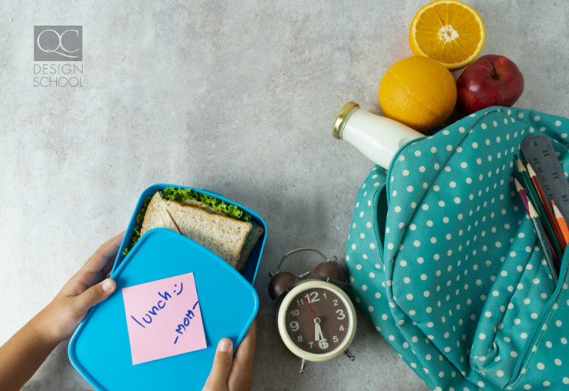 packing a lunch as a mom can help you save time when starting your interior decorating business