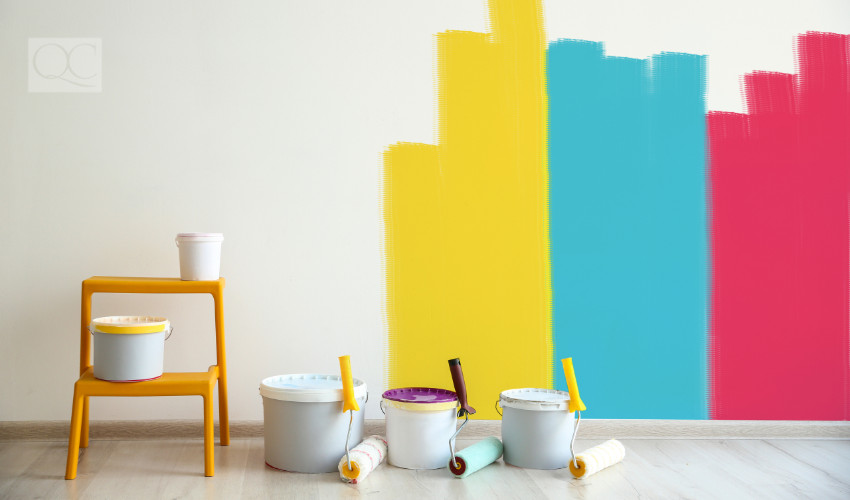 experimental colors painting walls when working with creative and open clients as a color consultant