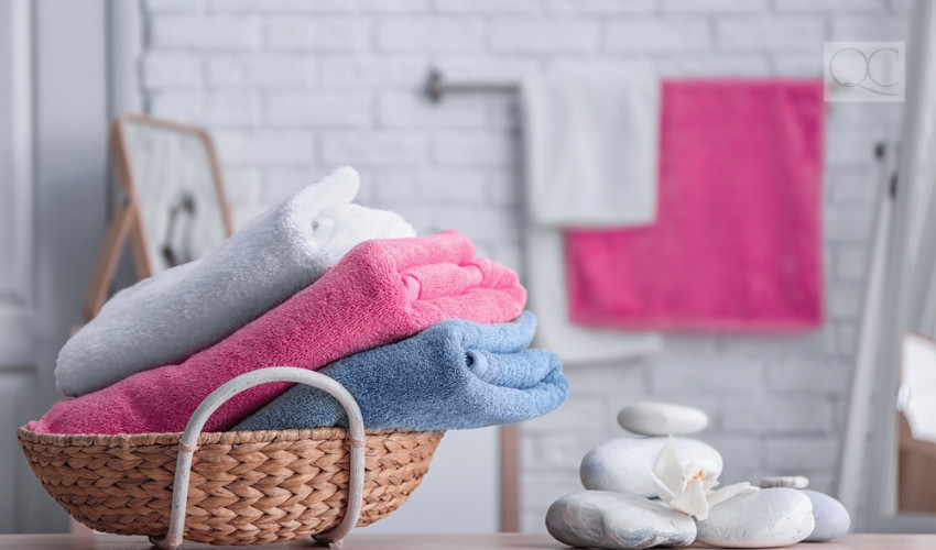 colorful towel decorating accessory