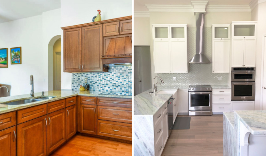 Kitchen renovation by Laura Kelly - home staging certification graduate