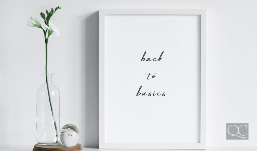 back to basics minimalist home decor and organizing