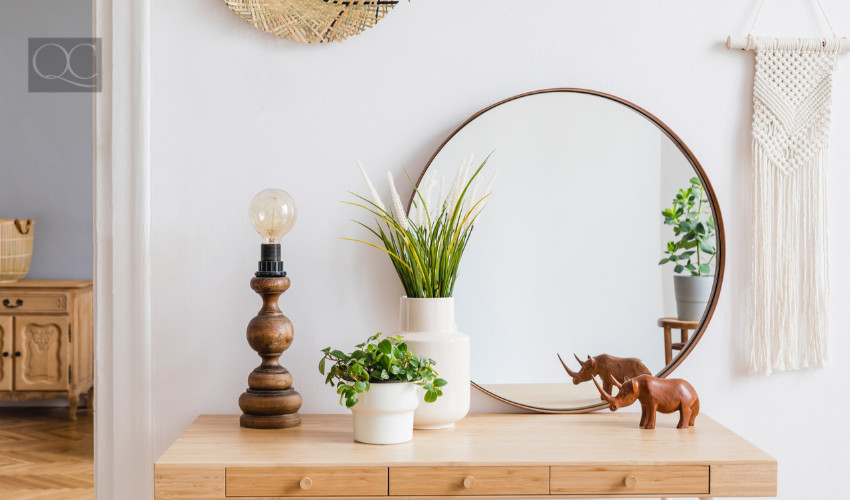 living room professionally decorated