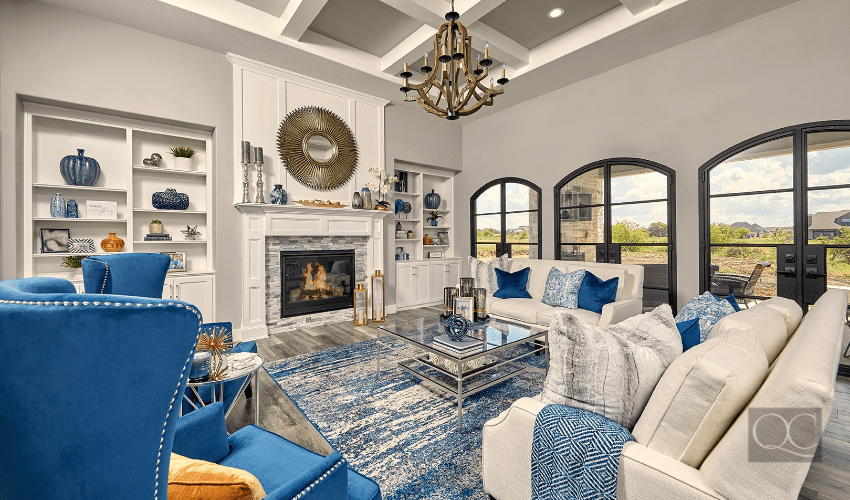 Fort Worth Texas living room interior decorating