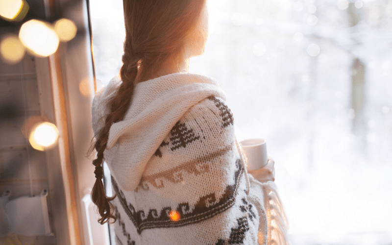 feng shui woman starting out home window winter