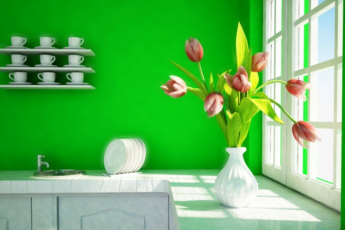 Use Pantone color of the year for kitchen interior decor